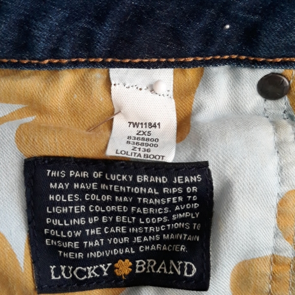 Lucky Brand Lolita Boot Blue jeans 4/27 - Picture 8 of 8